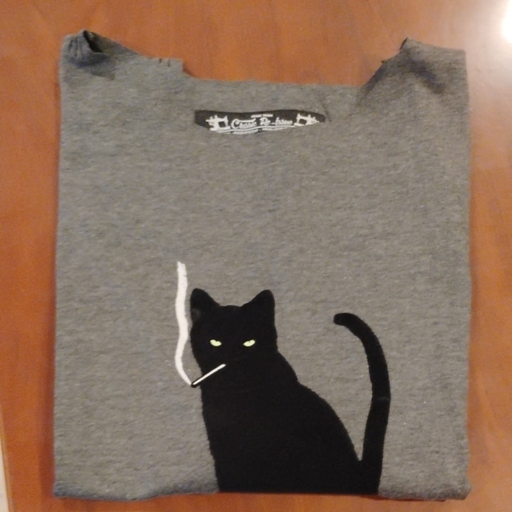 Black Cat Graphic Tank Top
